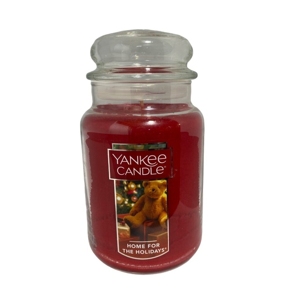 Yankee Candle Home for the Holidays Large Jar Candle 22 oz Scented Christmas Red